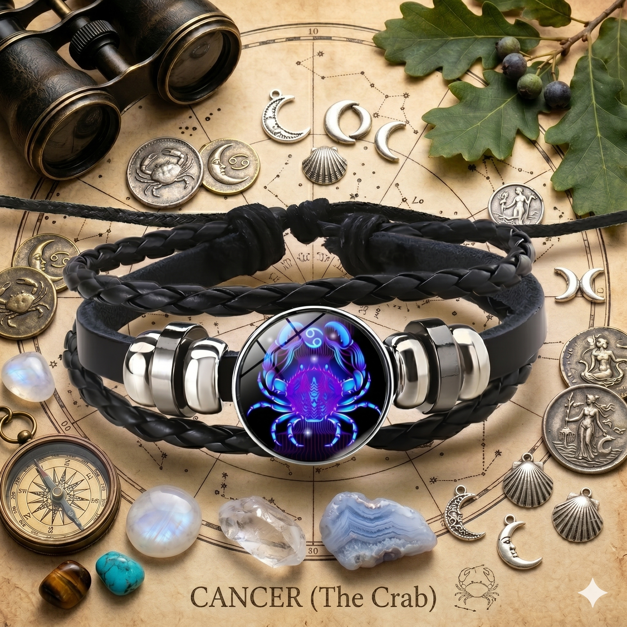 Le Bracelet Astral Cancer — Édition Alignement & Énergie