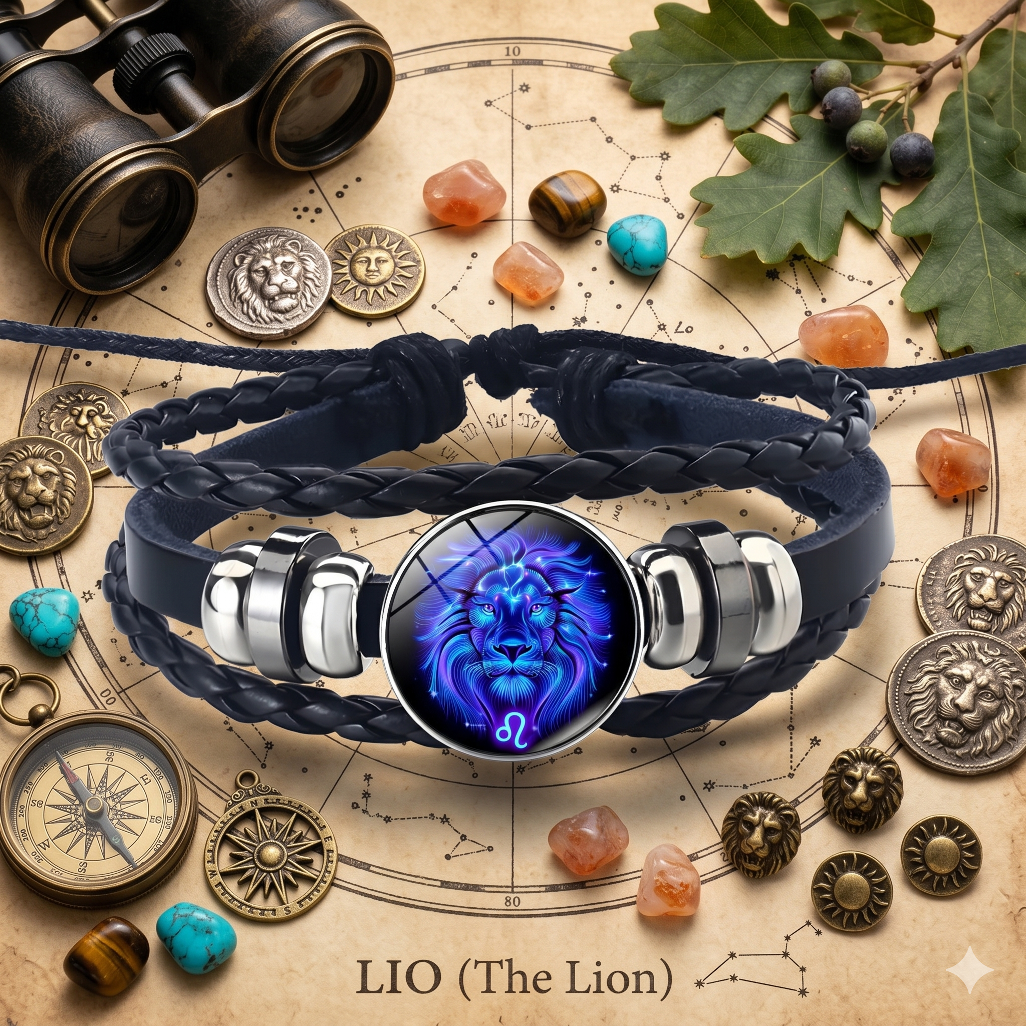 Le Bracelet Astral Lion — Édition Alignement & Énergie