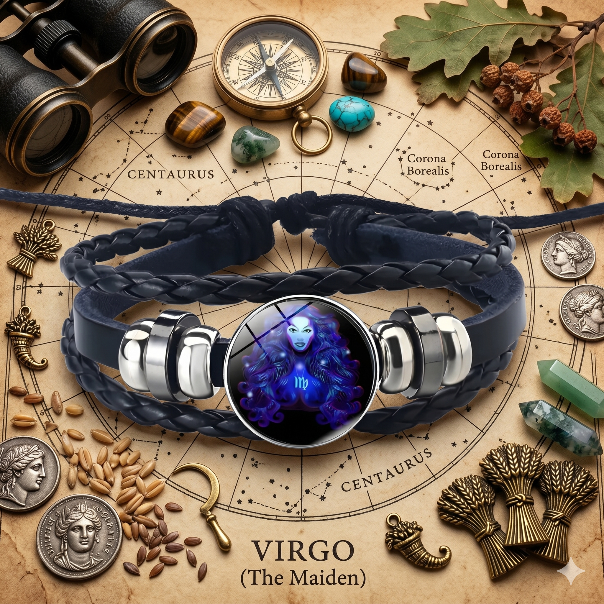Le Bracelet Astral Vierge — Édition Alignement & Énergie