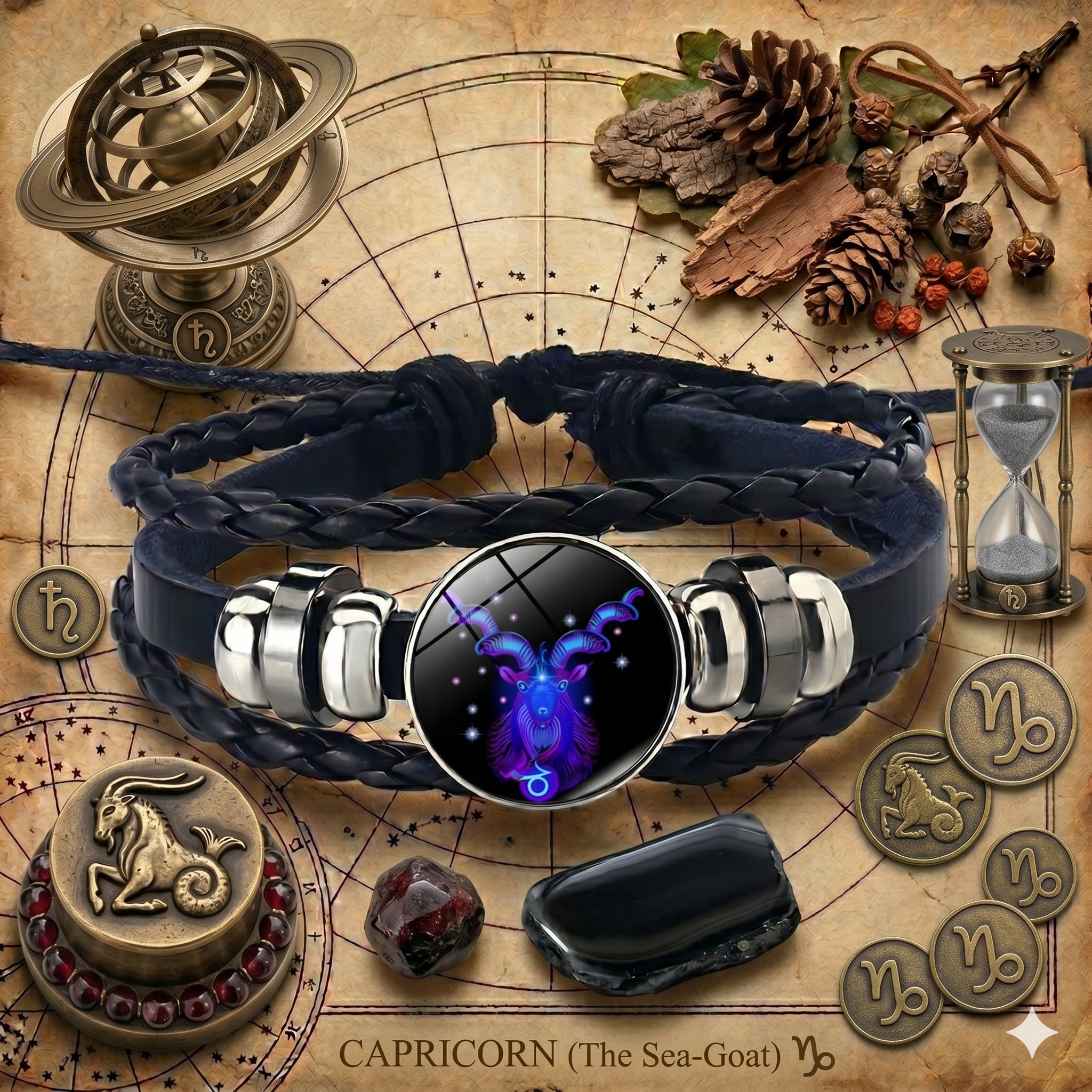 Le Bracelet Astral Capricorne — Édition Alignement & Énergie